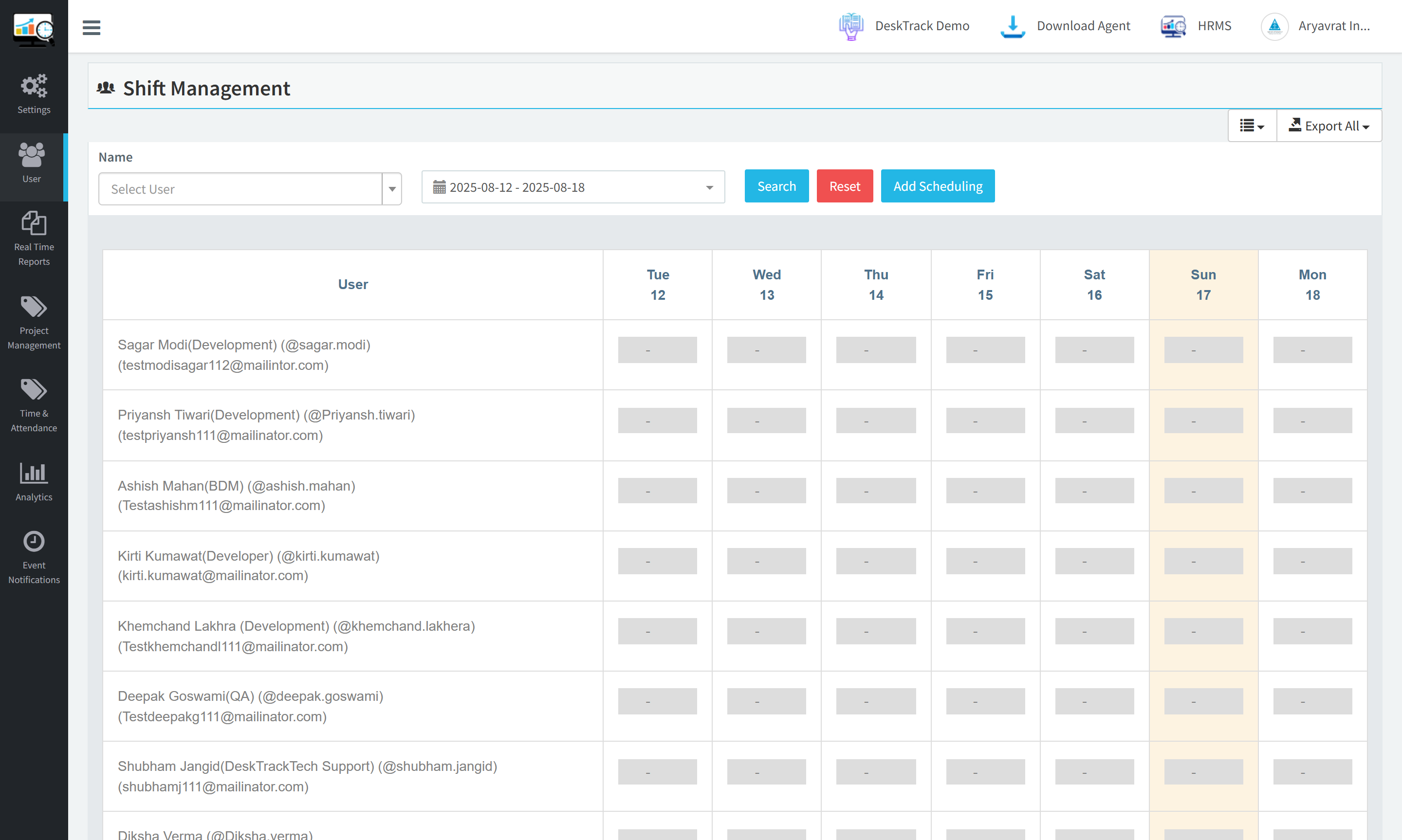 shift management