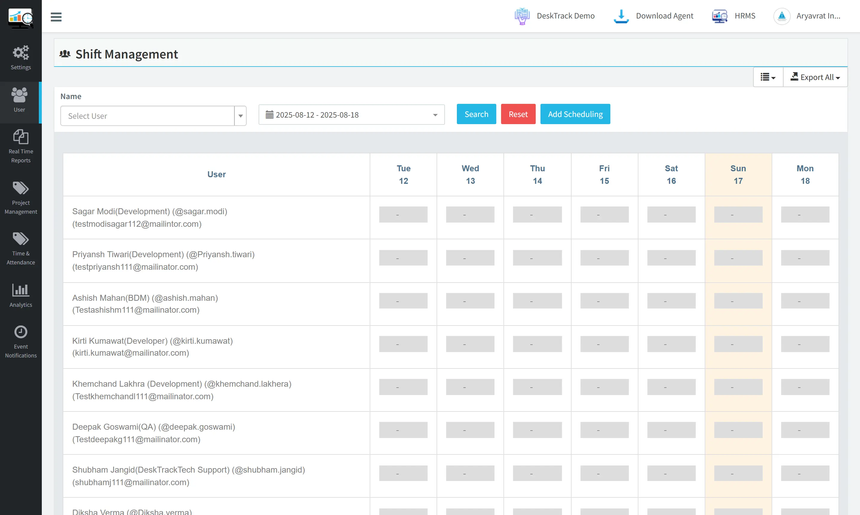 shift management
